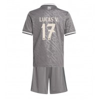 Maglie da calcio Real Madrid Lucas Vazquez #17 Terza Maglia Bambino 2024-25 Manica Corta (+ Pantaloni corti)